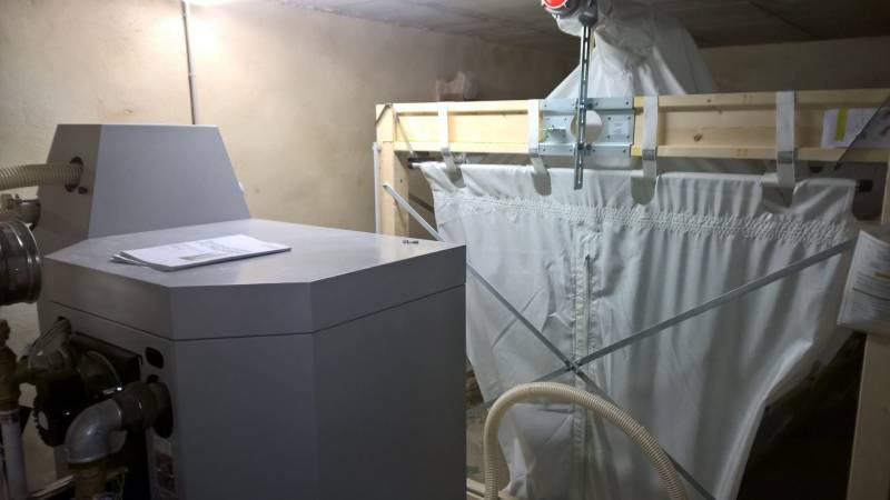 Chaudiere avec Silo Ökofen à Rustrel Vaucluse